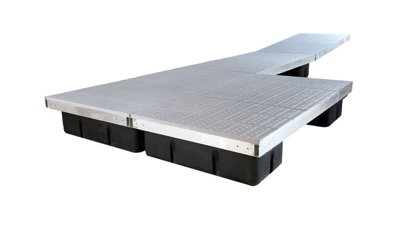 Double Patio Low Profile Floating Dock