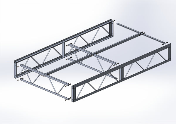 4×8 Aluminum Dock Frame Section