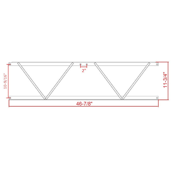 Dock Frame Aluminum End Rail