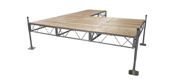 Double Patio Stationary Pipe Dock