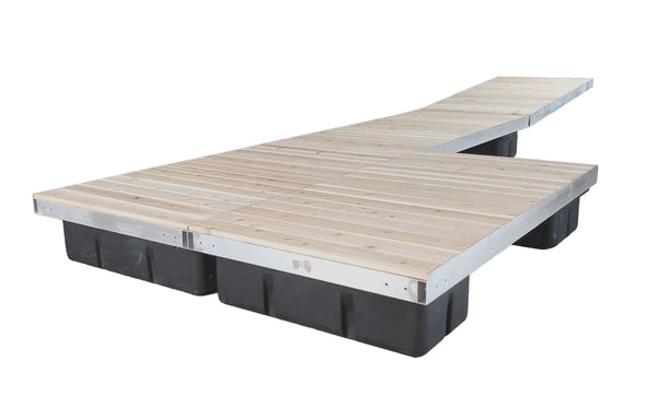 Double Patio Low Profile Floating Dock