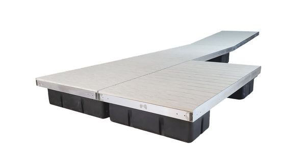 Double Patio Low Profile Floating Dock