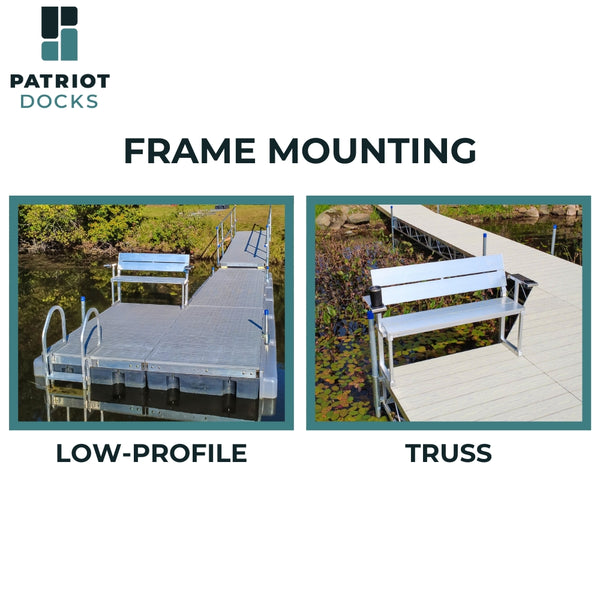 Dock Bench with Armrests